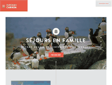 Tablet Screenshot of parcourscanada.com